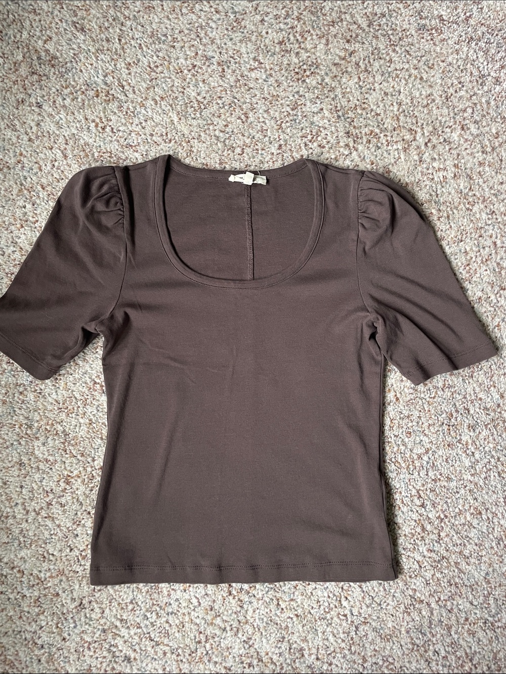 Madewell Puff Sleeve Scoopneck Tee